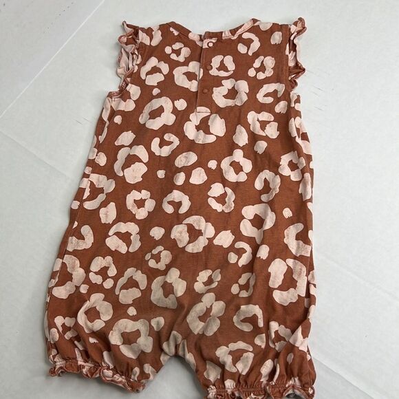 Carter’s Child of Mine brown and cream animal print romper EUC size 24 months - Picture 11 of 11